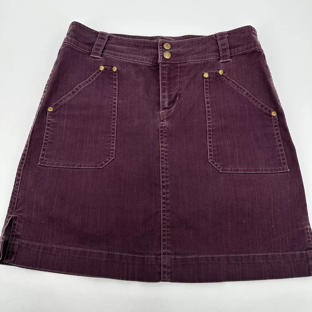 Kuhl Women Plum‎ Purple Utility Hiking Skirt Size 4 Stretch Outdoors Travel Gorp